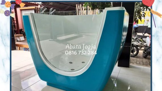 Kolam Baby Spa Lengkung + Gelembung + Lampu + 2 Kran Panas Dingin