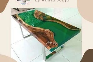 Meja Resin Ruang Tamu untuk Tampilan Elegan dan Modern