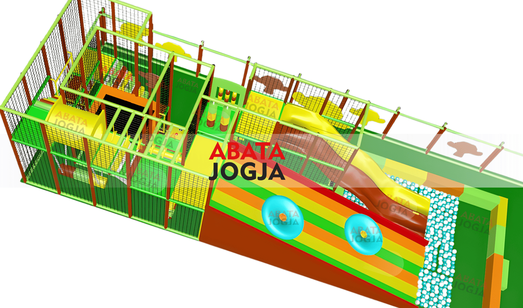 taman bermain dalam ruangan 3D